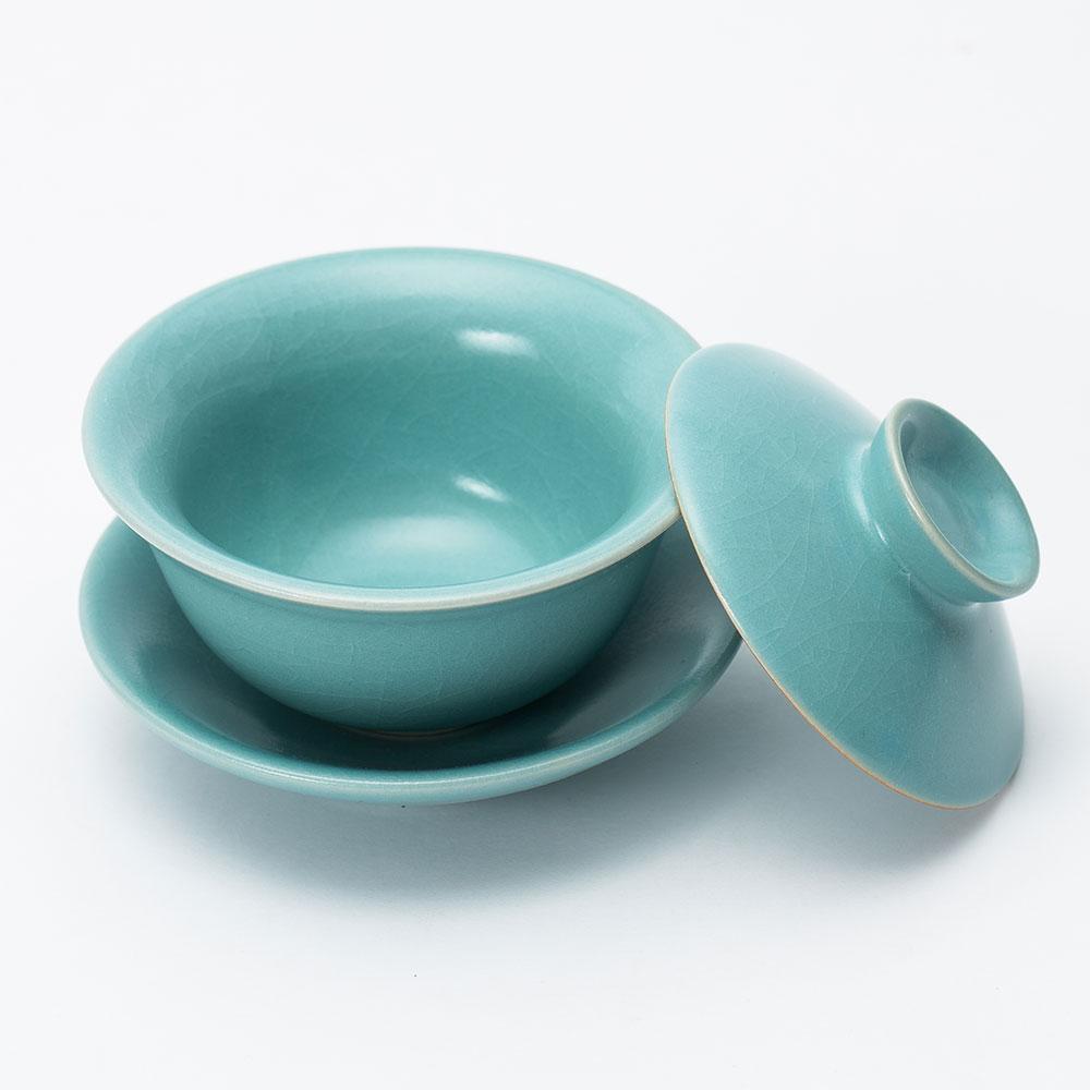 Chinese Antique and Grace Ceramic Gaiwan Tea Set - Ajiangoods