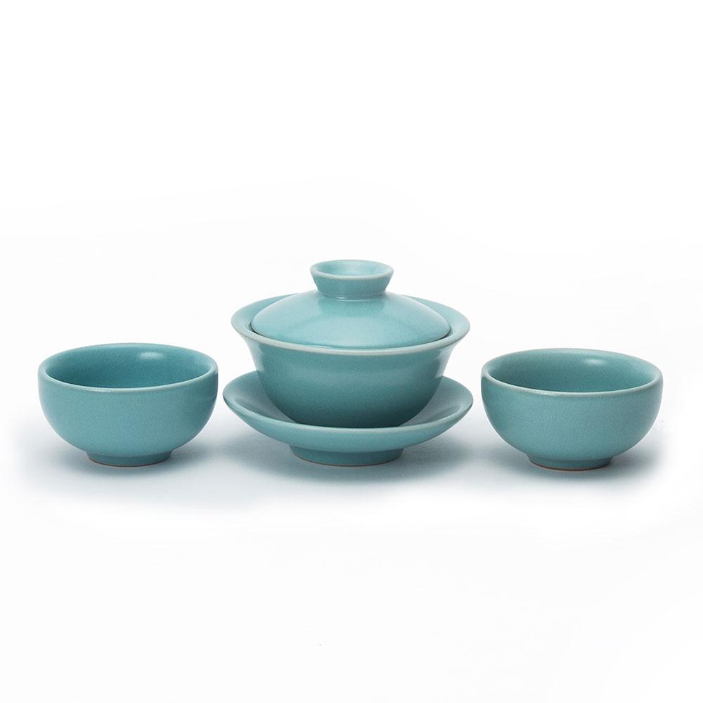 Chinese Antique and Grace Ceramic Gaiwan Tea Set - Ajiangoods