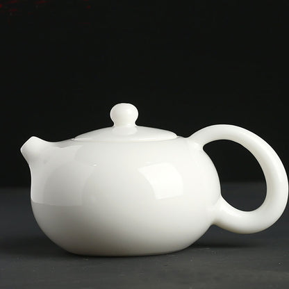 Dehua Kiln Xishi Ceramic Tea Pot-3