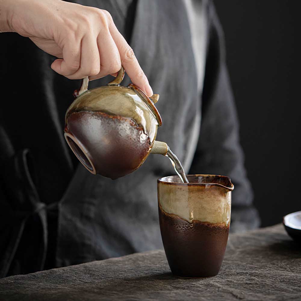 Firewood Ceramic Tea Pot