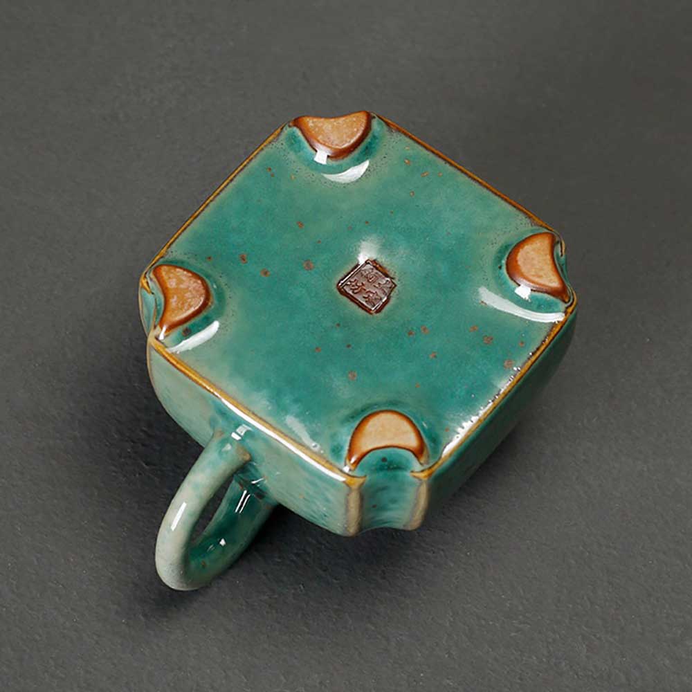 Jun Kiln Ceramic Square Tea Pot-7