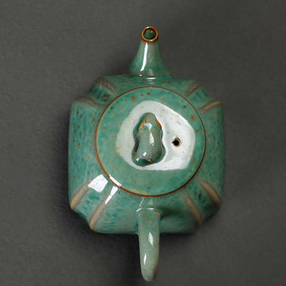 Jun Kiln Ceramic Square Tea Pot-4