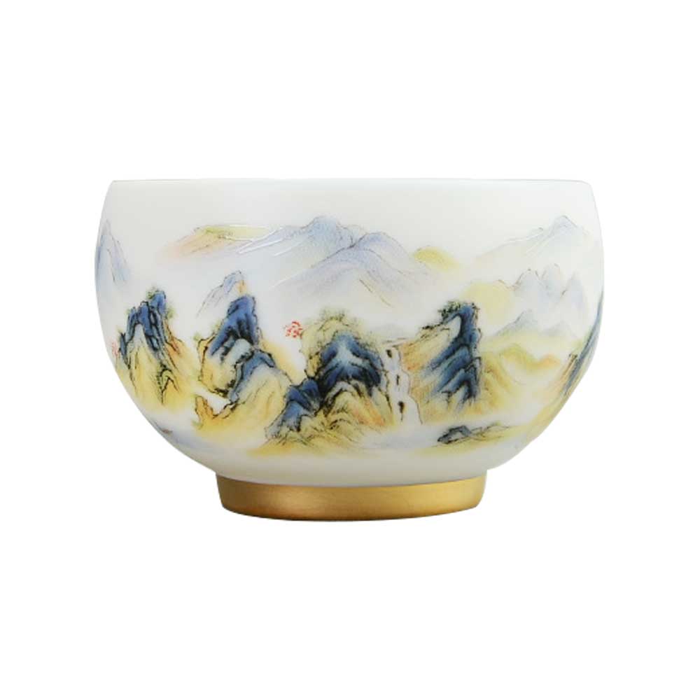 Landscape Ceramic Tea Cup-3
