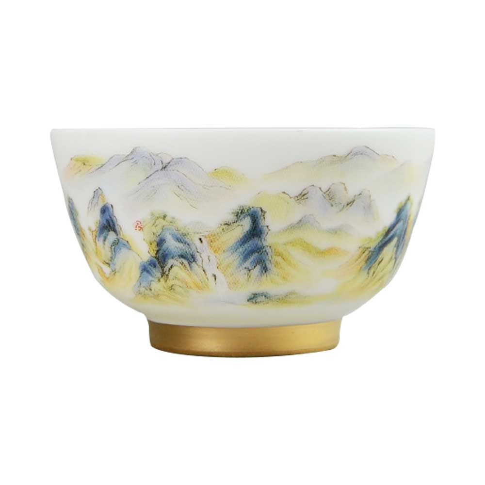 Landscape Ceramic Tea Cup-4