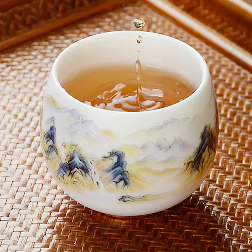 Landscape Ceramic Tea Cup-8