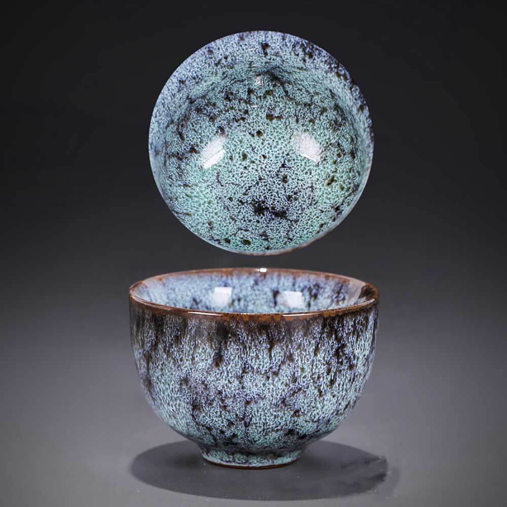 Oriental Kung Fu Tianmu Fambe Ceramic Tea Cup - Ajiangoods