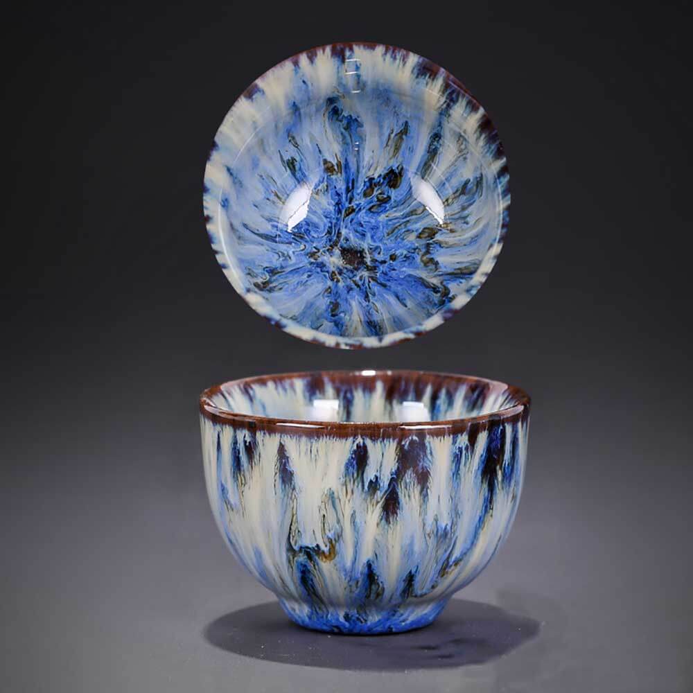 Oriental Kung Fu Tianmu Fambe Ceramic Tea Cup - Ajiangoods