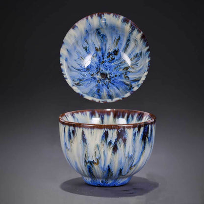 Oriental Kung Fu Tianmu Fambe Ceramic Tea Cup - Ajiangoods