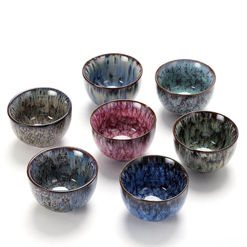 Oriental Kung Fu Tianmu Fambe Ceramic Tea Cup - Ajiangoods