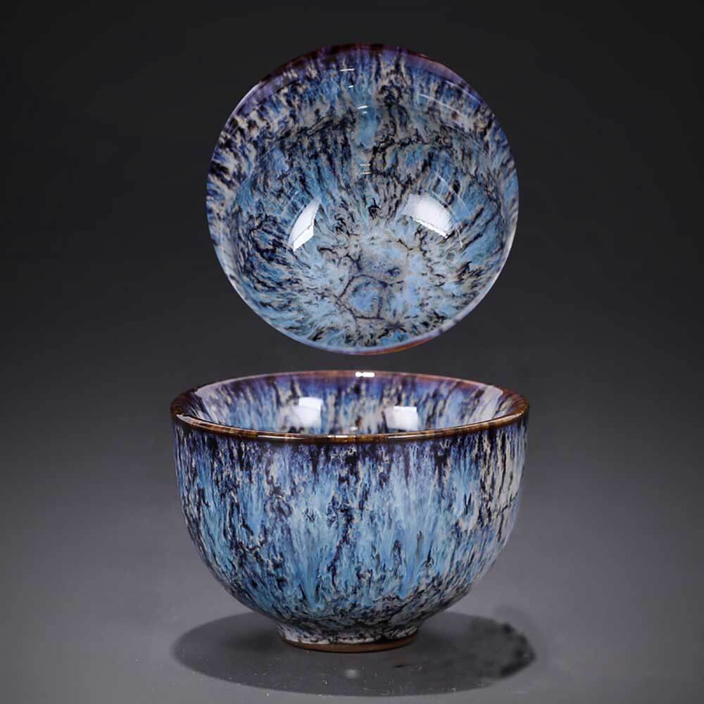 Oriental Kung Fu Tianmu Fambe Ceramic Tea Cup - Ajiangoods