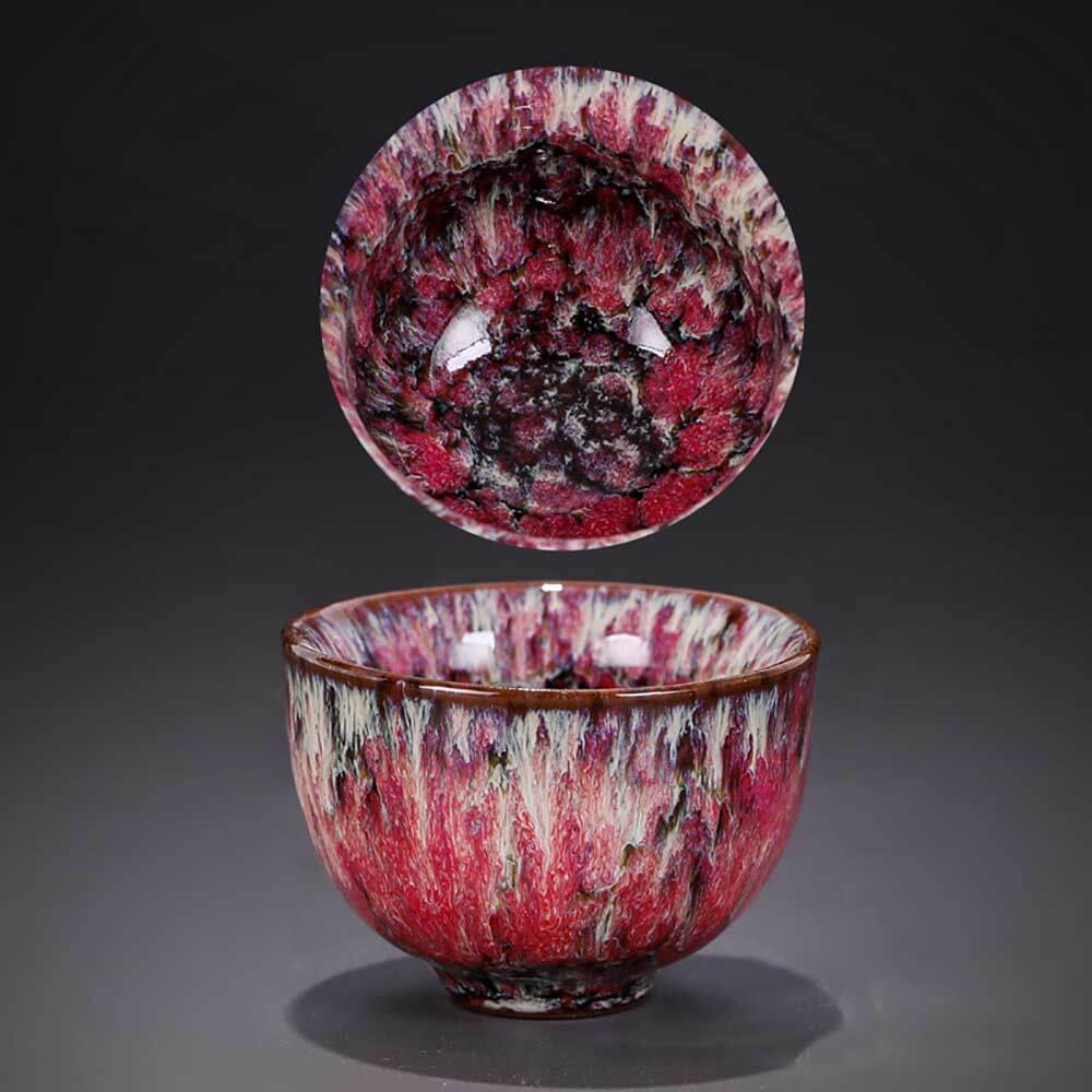 Oriental Kung Fu Tianmu Fambe Ceramic Tea Cup - Ajiangoods