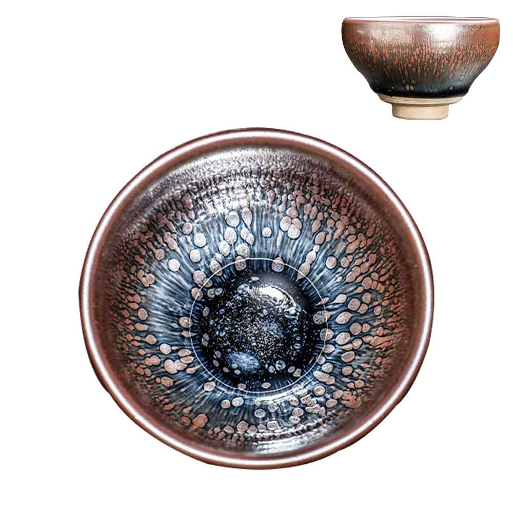 Tenmoku Jian Bowl Beam Port Ceramic Tea Cup-1