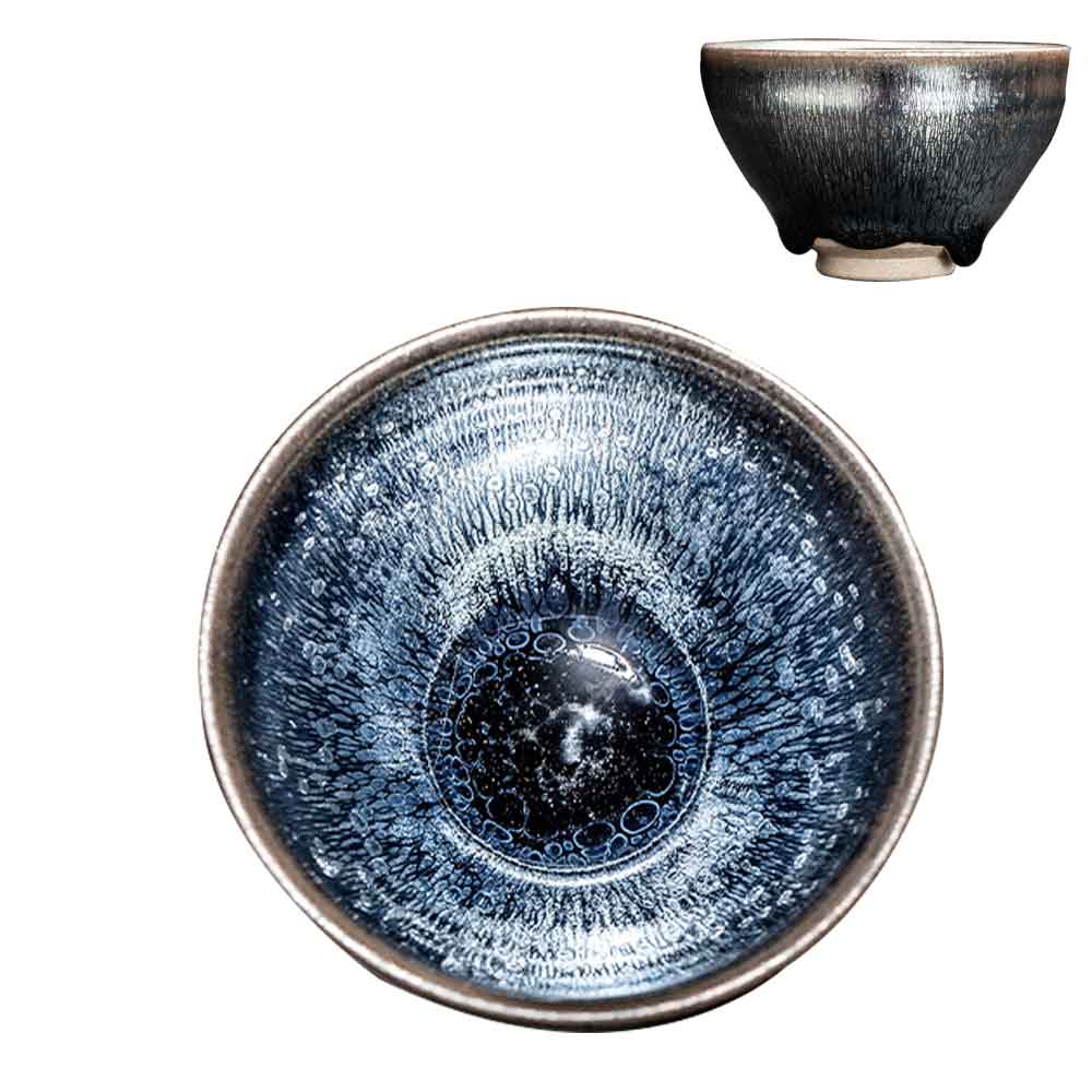Tenmoku Jian Bowl Beam Port Ceramic Tea Cup-3